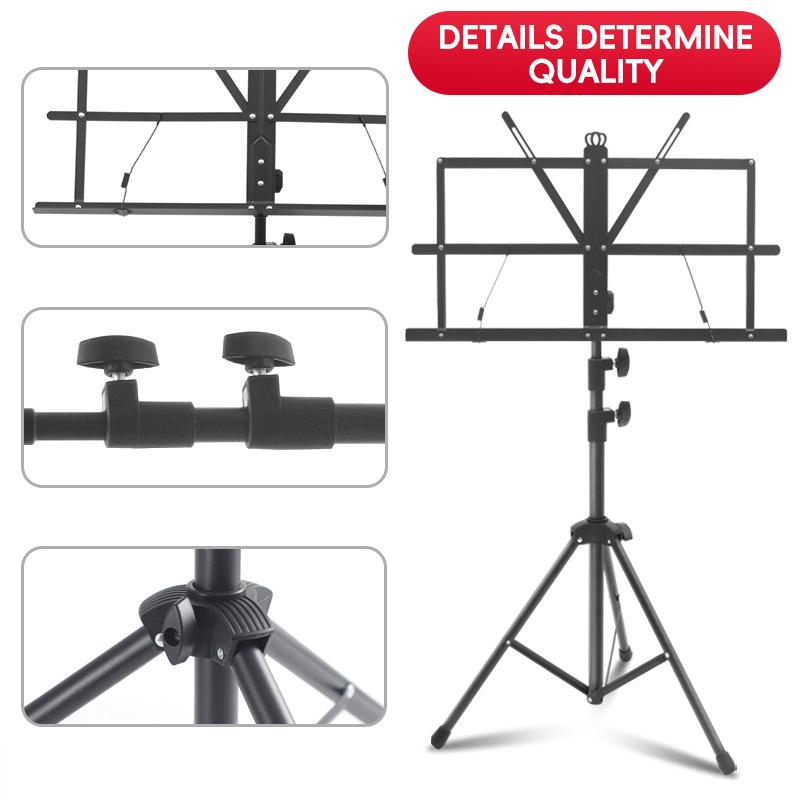 Music Stand Folding - Yeni Müzik Standı 2'si 1 Arada