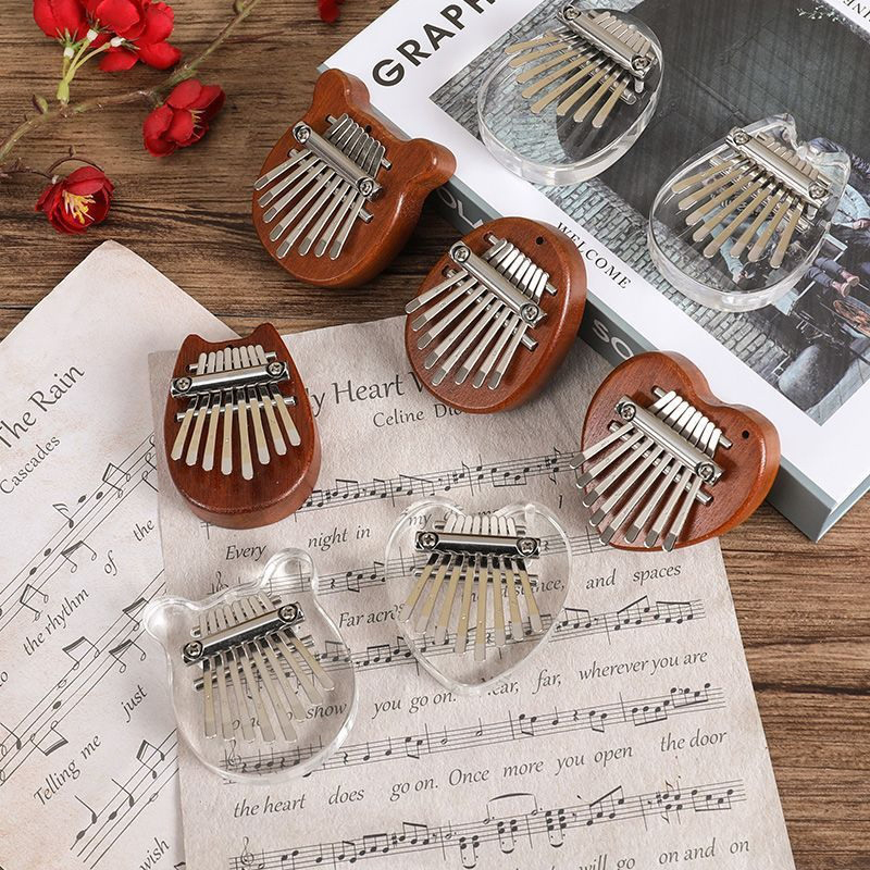 Kalimba Thumb Piano - 5*7cm 8Key Kalimba başparmak piyano çocuklar