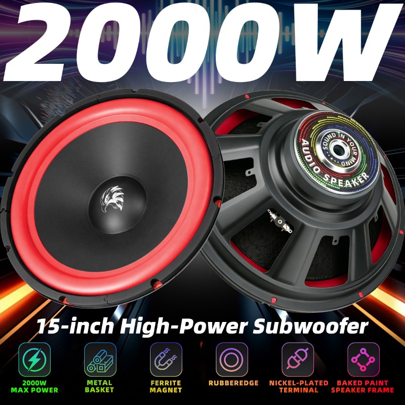 1 adet 15 inç araba Subwoofer  - Audio Music Generator incelemesi ve fiyatı
