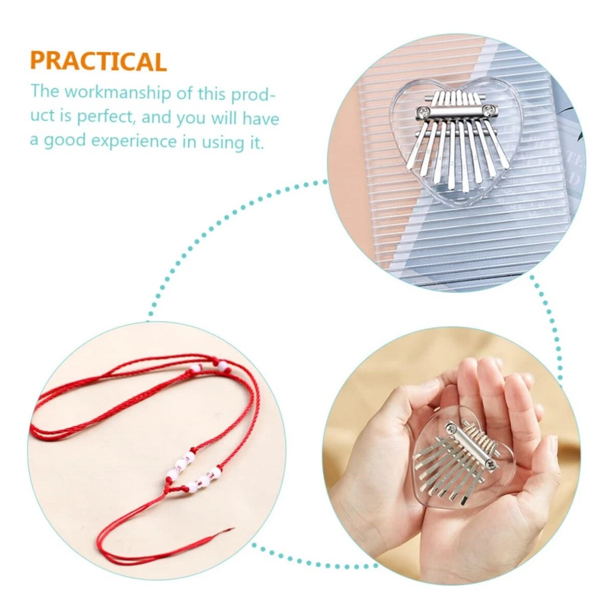 Miwayer 8 tuşları Mini Kalimba - Kalimba Thumb Piano incelemesi ve fiyatı