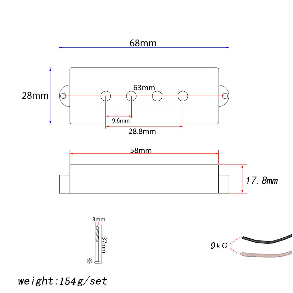 Alnico V Mıknatıslı Bas Gitar  - Bass Guitar Strings incelemesi ve fiyatı