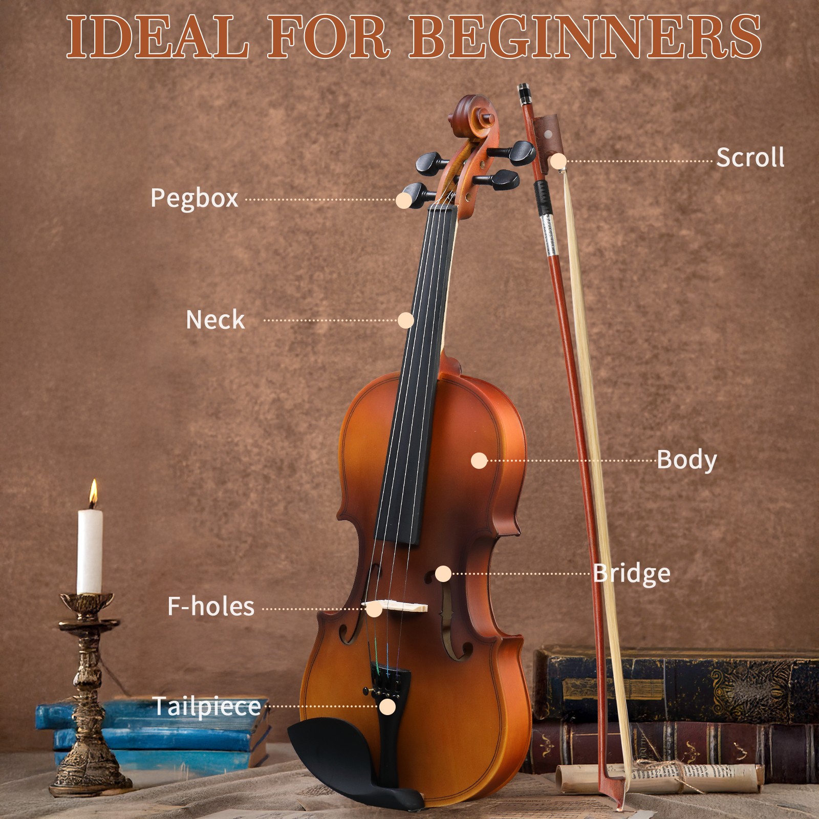 Mükemmel 1/4 Boyutta Akustik K - Violin Rosin Bow incelemesi ve fiyatı