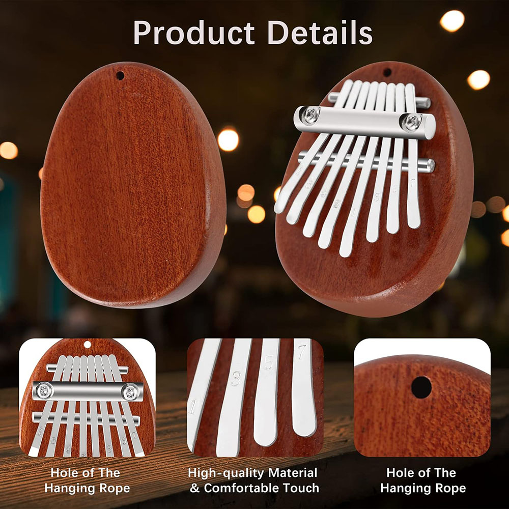 Taşınabilir Masif Ahşap 8 Anah - Kalimba Thumb Piano incelemesi ve fiyatı